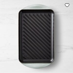 French Grey Le Creuset Enameled Cast Iron Skinny Grill